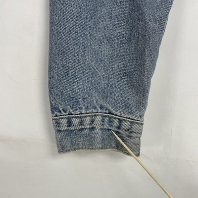 Vintage Levi Strauss & Co. Denim Trucker Jacket Size XL Plaid Lined 70518-0350