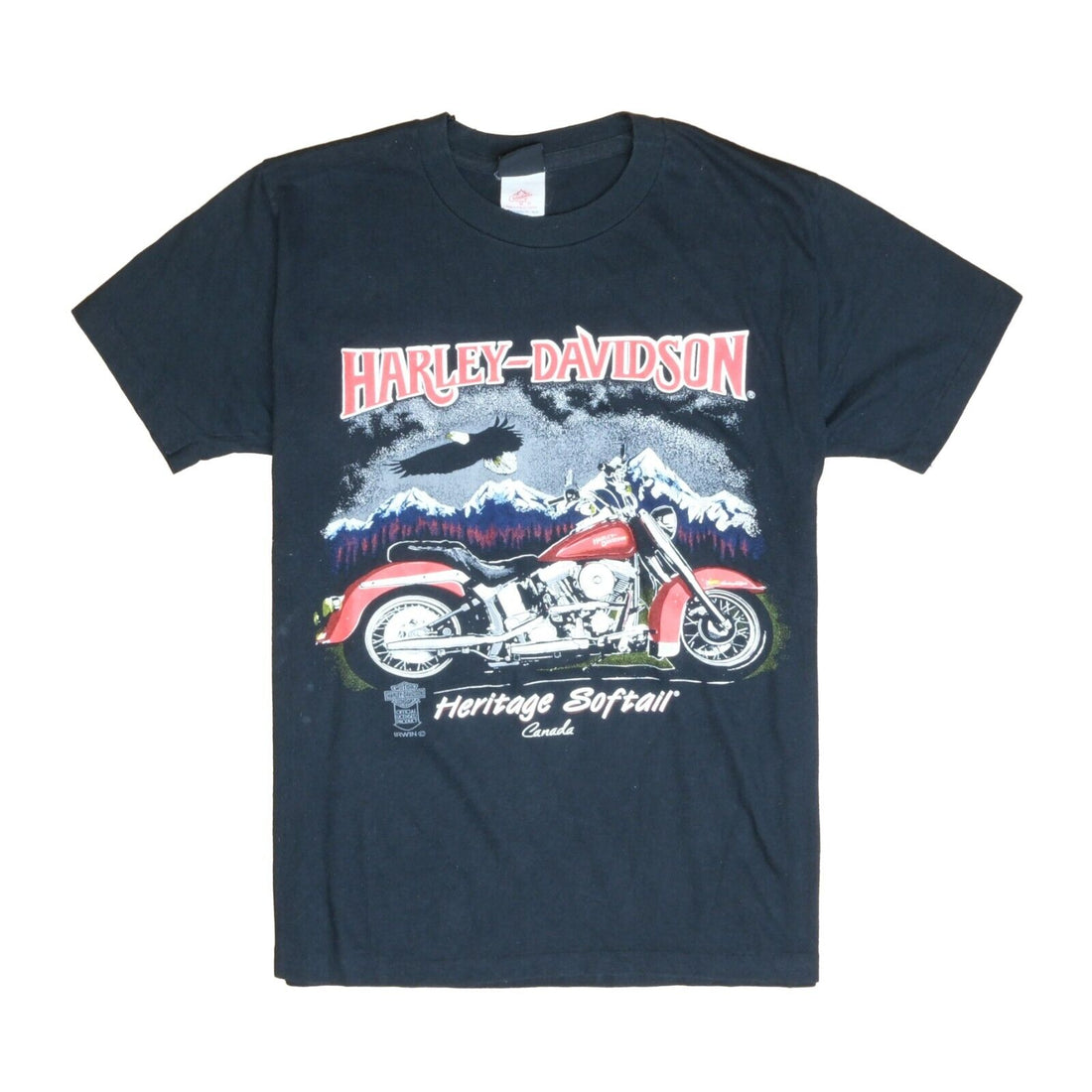 Vintage Harley Davidson Motorcycles Heritage Softail T-Shirt Size Medium 80s