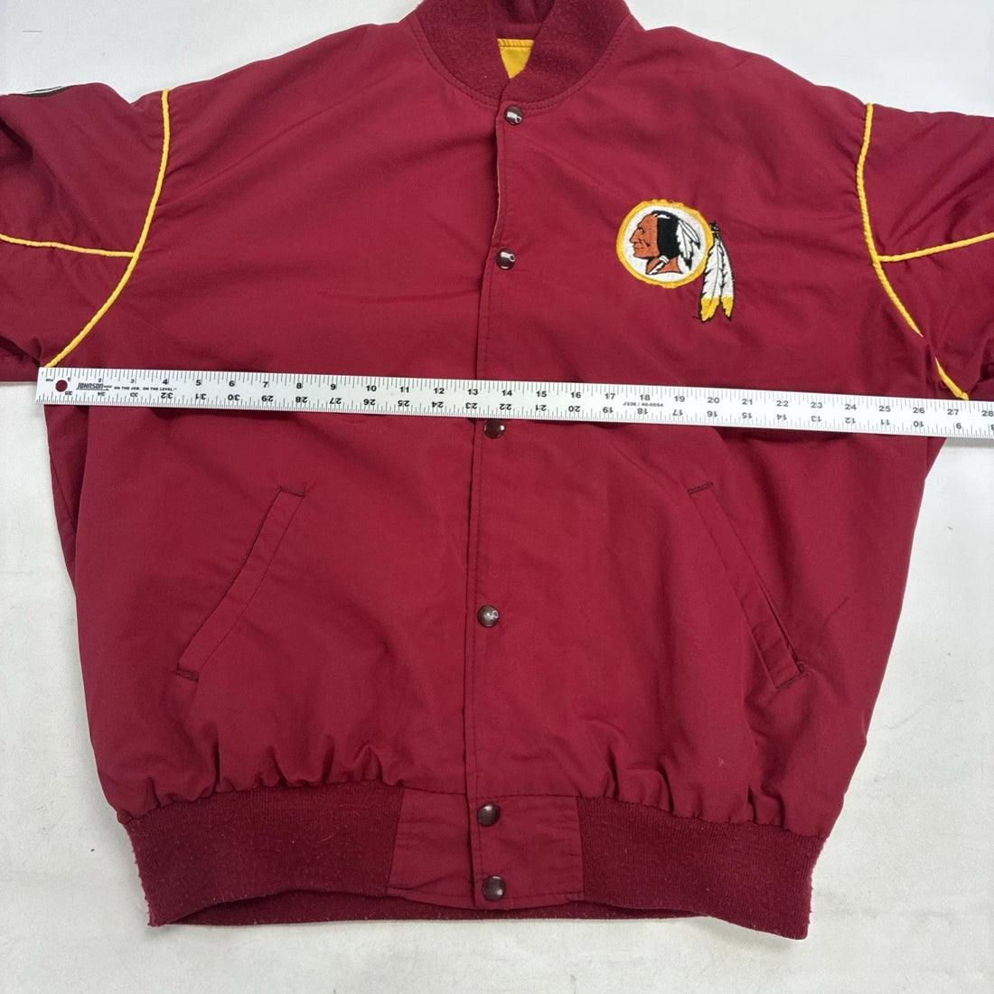 Vintage Washington Redskins Starter Bomber Light Jacket Size XL NFL
