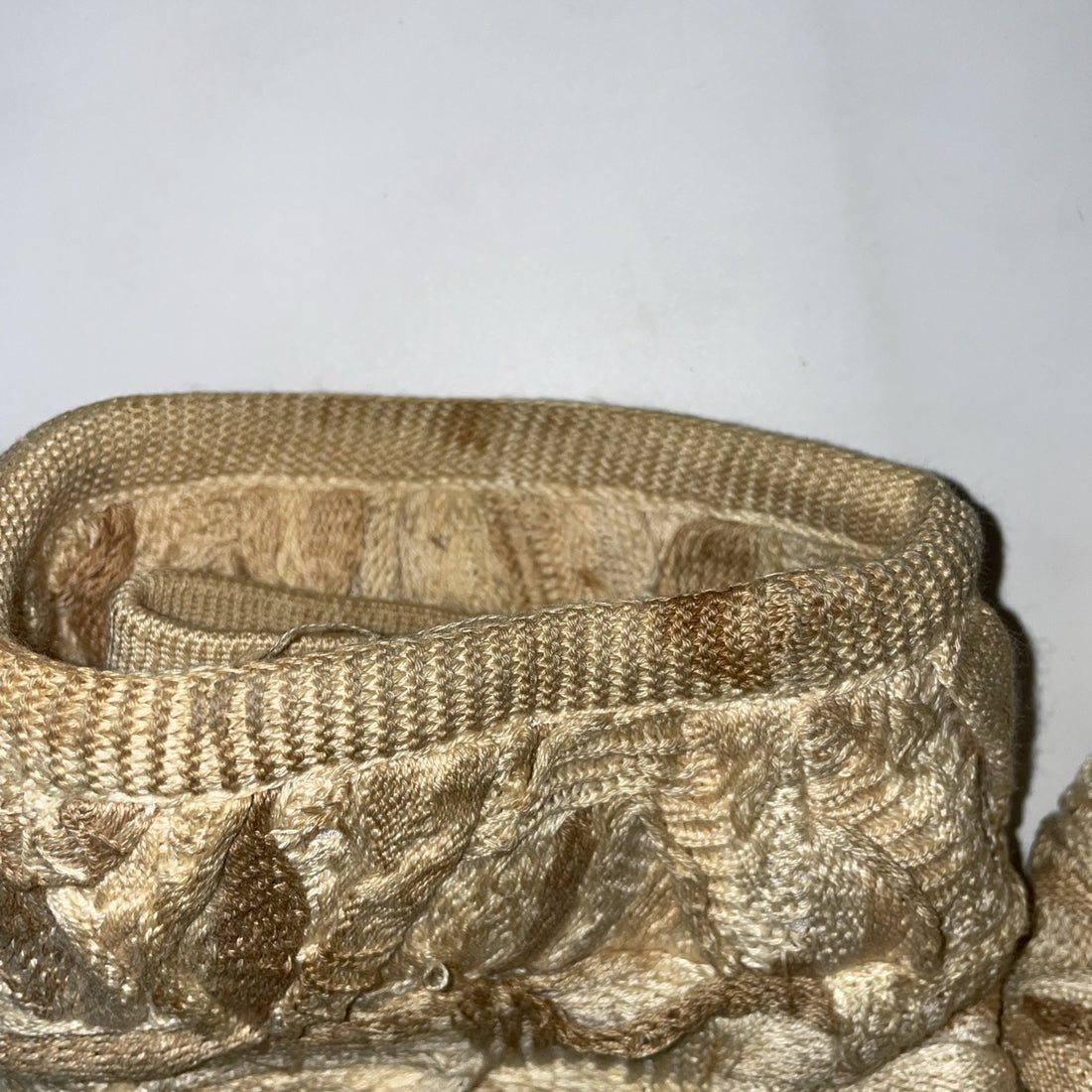 Vintage COOGI 3D Knit Toggle Coat Jacket Size XL Beige Cream