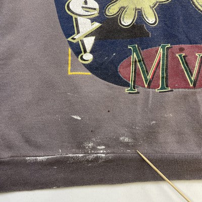 Vintage Mickey Mouse MVP Football Pigskin Sweatshirt Size Medium Disney