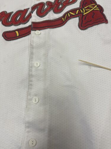 Vintage Atlanta Braves Majestic Baseball Jersey Size 2XL White MLB
