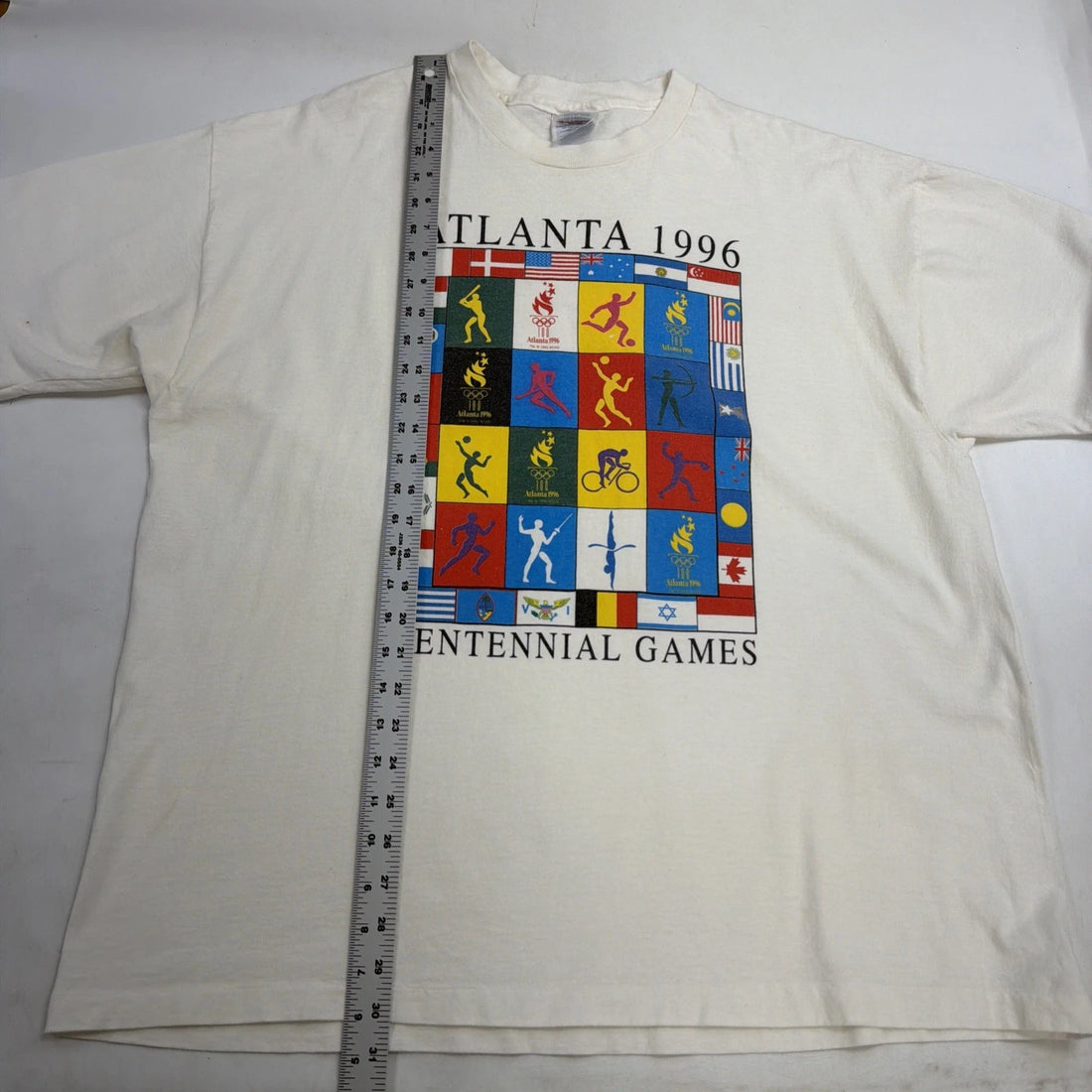 Vintage Atlanta 1996 Centennial Games T-Shirt Size 2XL Olympics