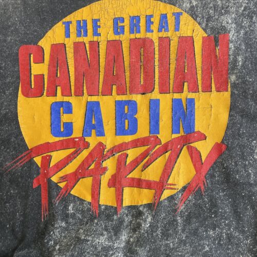 Vintage Great Canadian Cabin Party Def Leppard Molson Canadian Rocks T-Shirt XL