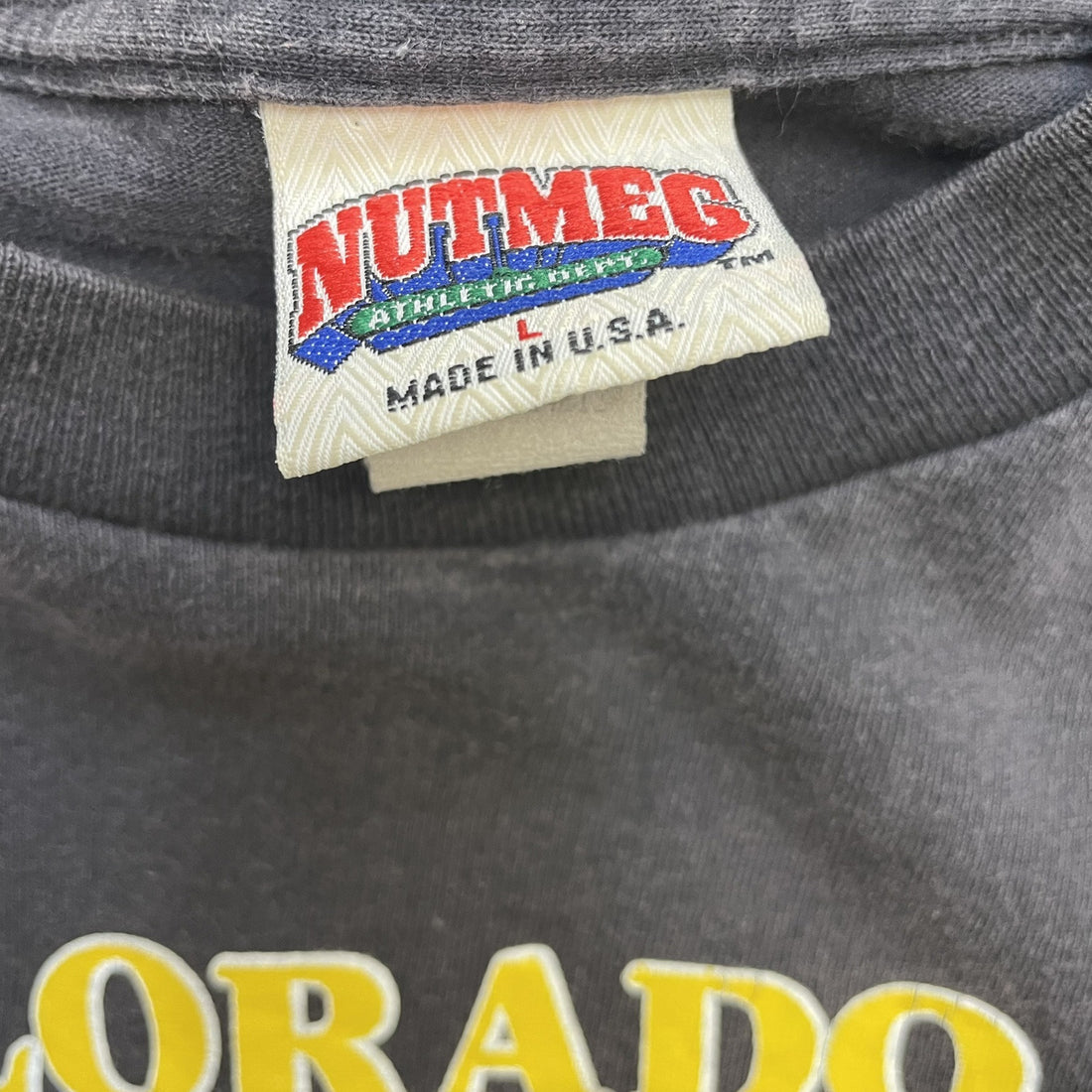 Vintage Colorado Buffaloes Nutmeg T-Shirt Size Large 90s NCAA