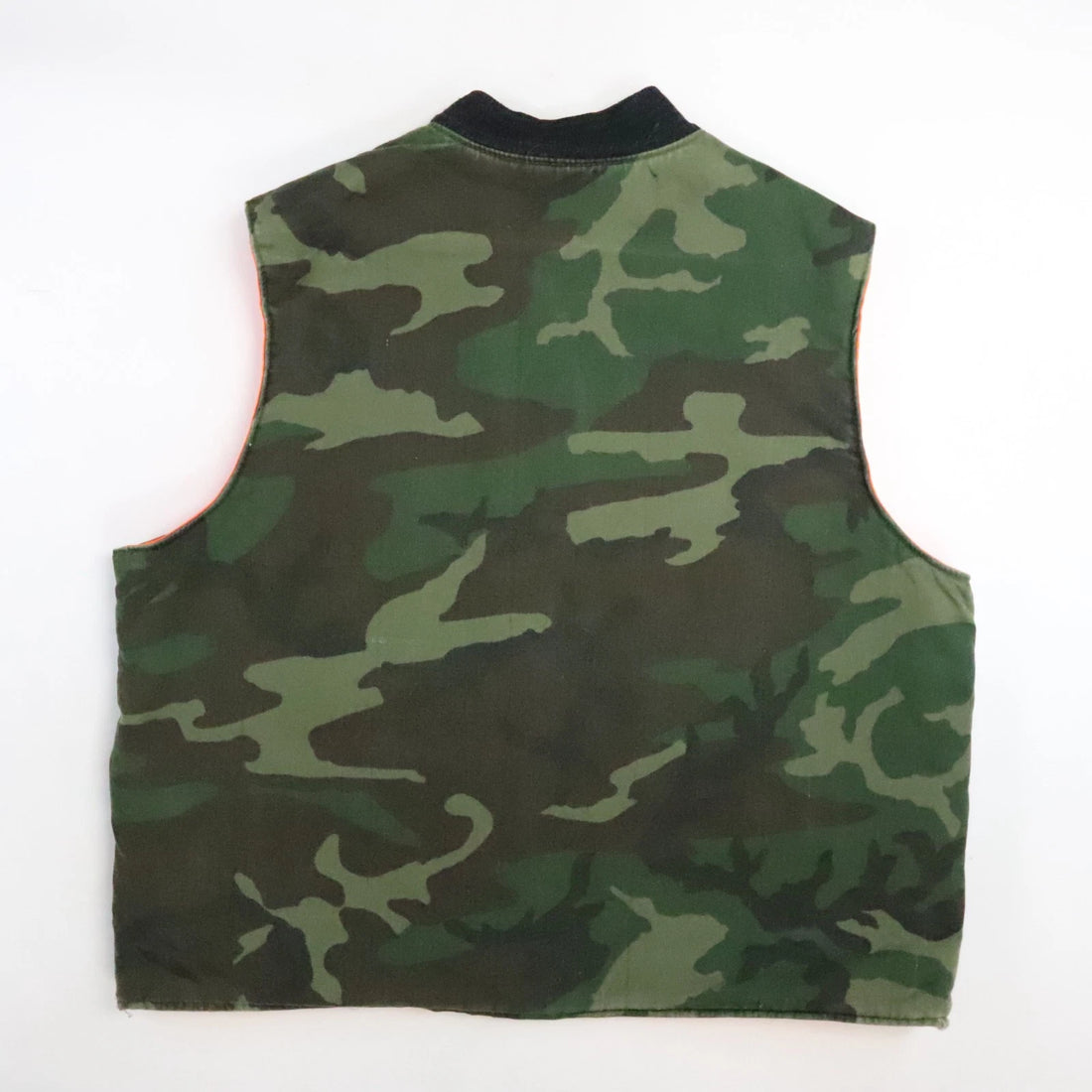 Vintage Hunting Camo Vest Jacket Size XL Reversible 50s 60s
