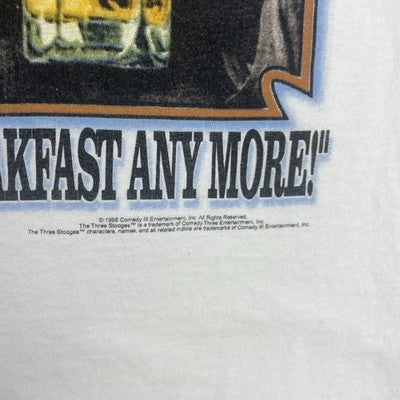 Vintage The Three Stooges Beer T-Shirt Size Large 1998 90s