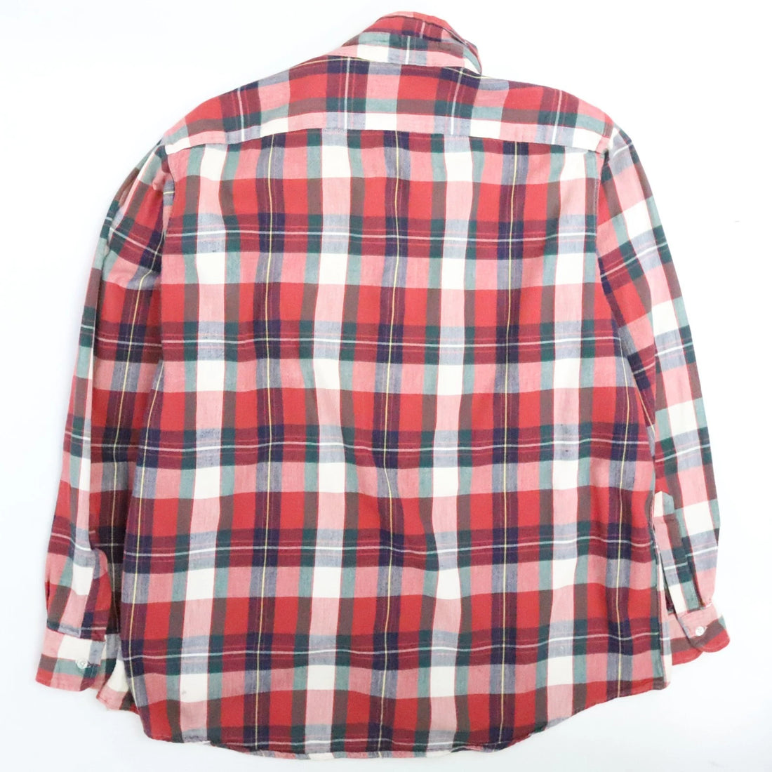 Vintage L.L. Bean Button Up Shirt Size XL Red Tartan Plaid