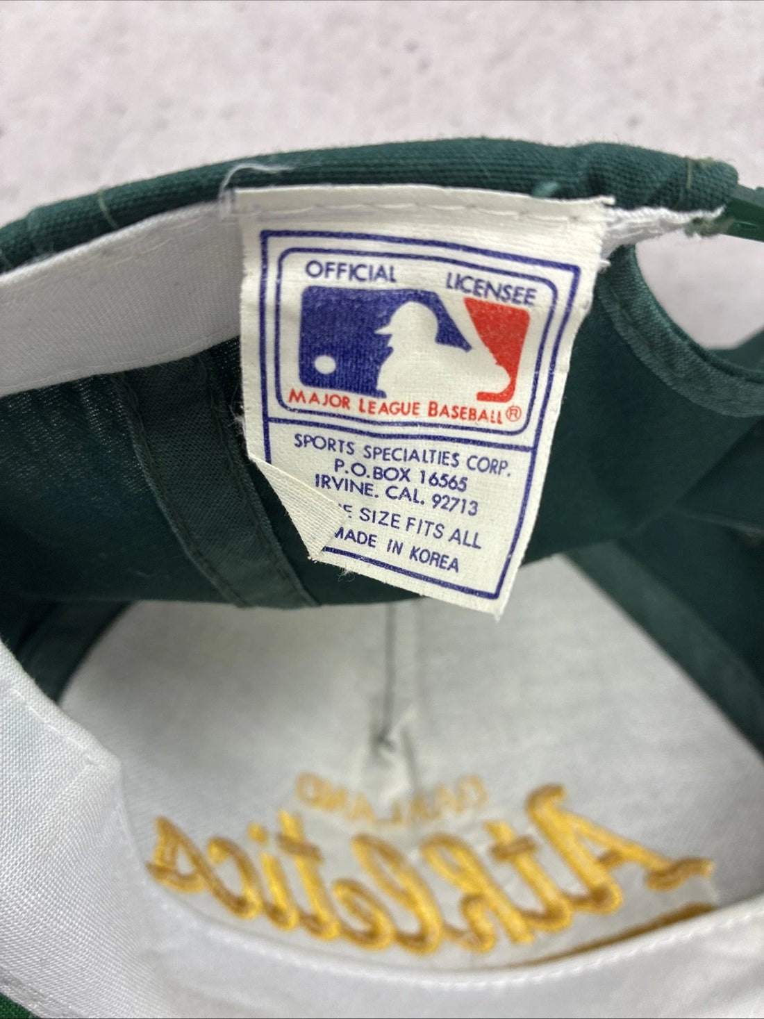 Vintage Oakland Athletics Sports Specialties Snapback Hat Cap OSFA 90s MLB