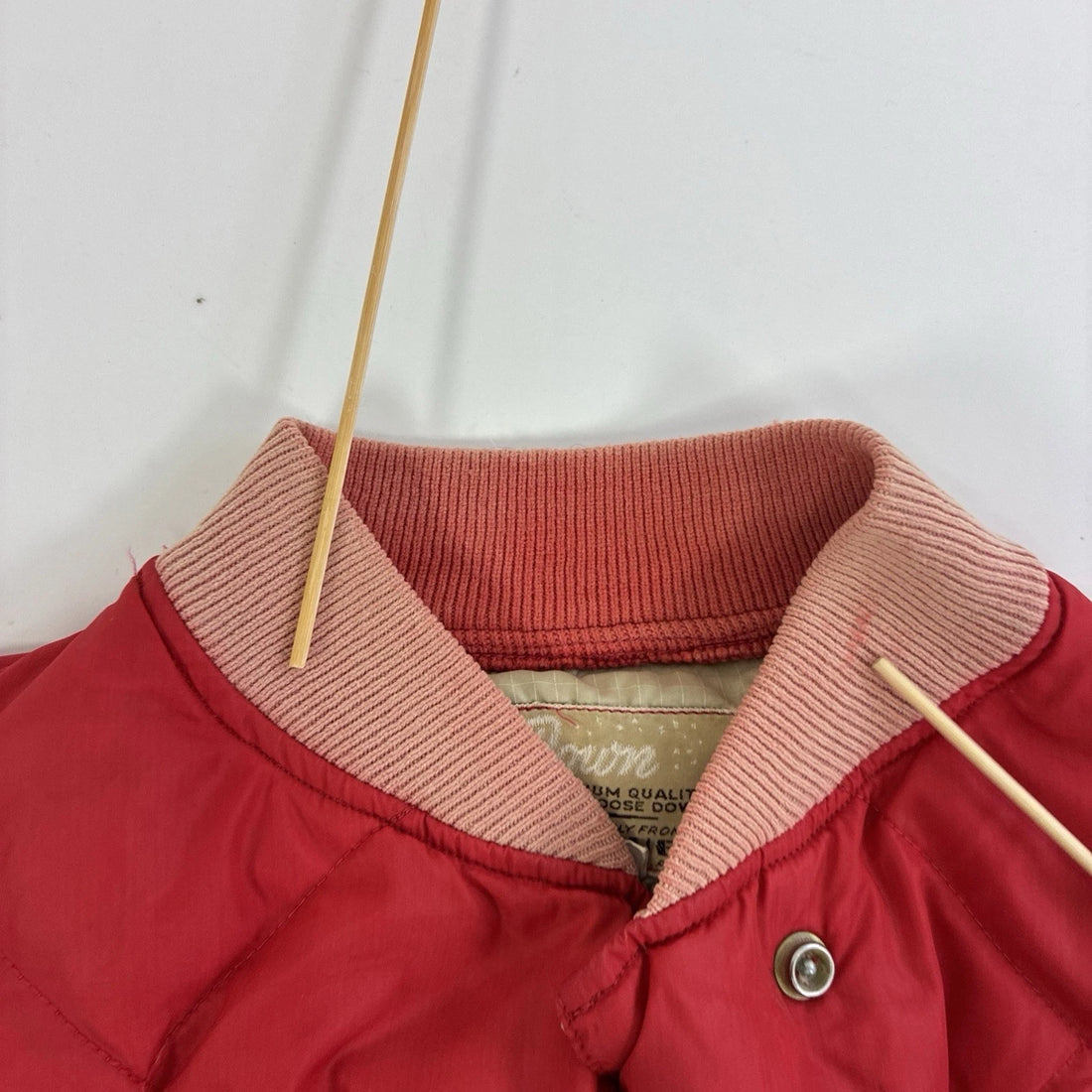 Vintage Eddie Bauer Quilted Down Puffer Skyliner Jacket Size Small 50s