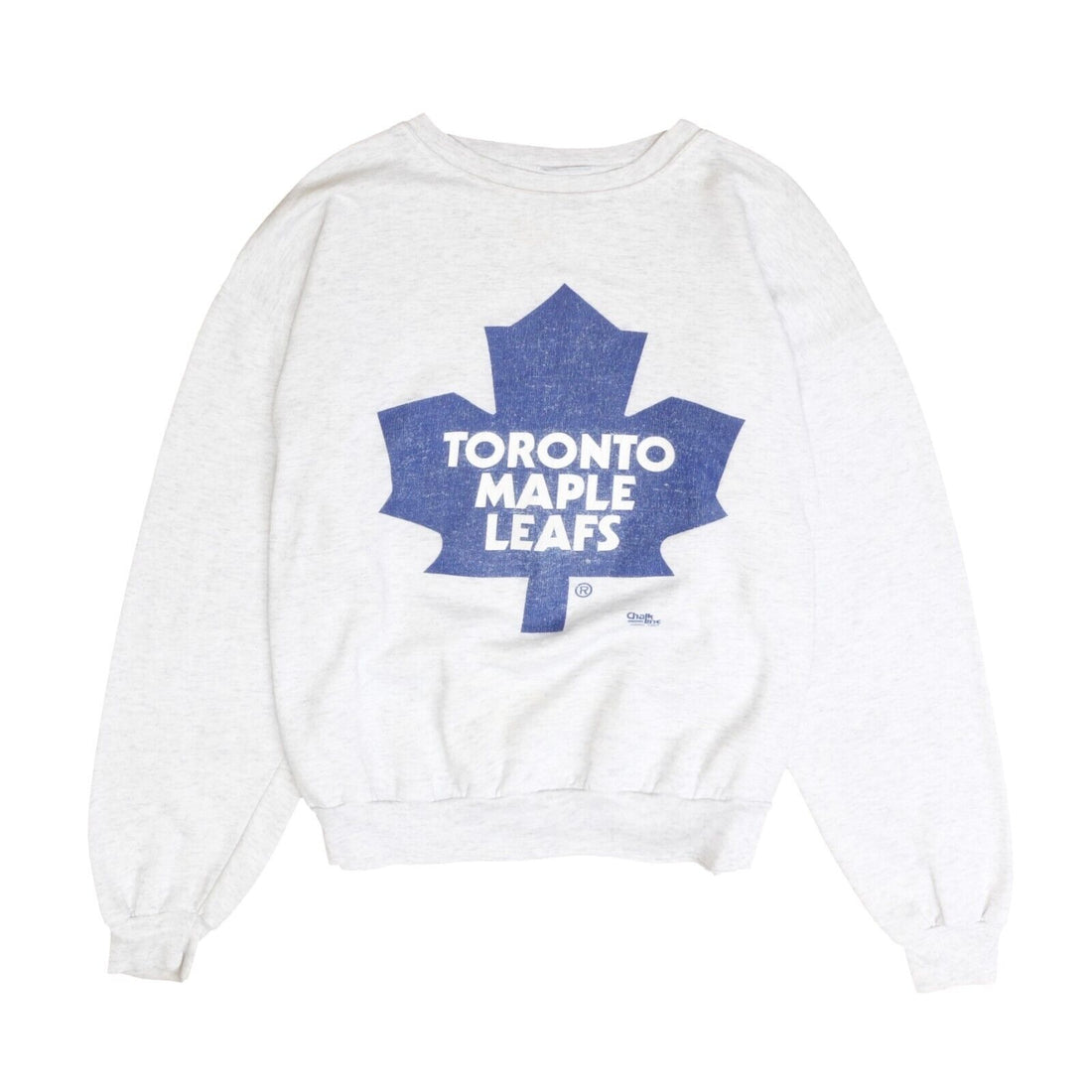 Vintage Toronto Maple Leafs Sweatshirt Crewneck Size XL Gray 90s NHL