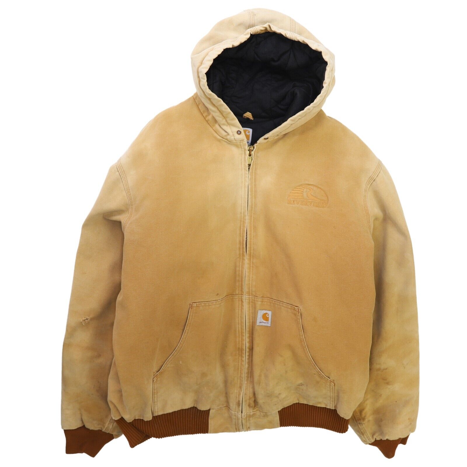 Vintage Carhartt Canvas Active Bomber Work Jacket Size 2XL