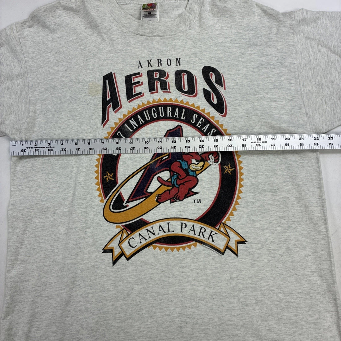Vintage Akron Aeros 1997 Inaugural Season T-Shirt Size XL 90s MiLB