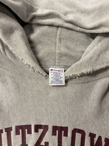 Vintage Kutztown Golden Bear Champion Reverse Weave Sweatshirt Hoodie Large NCAA