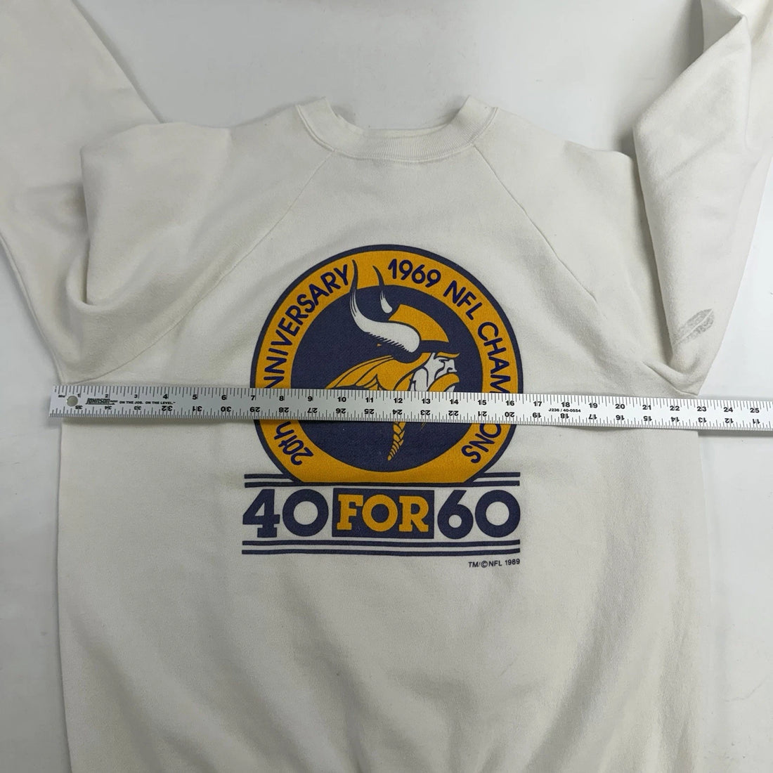 Vintage Minnesota Vikings 20th Anniversary Sweatshirt Crewneck XL 1989 80s NFL
