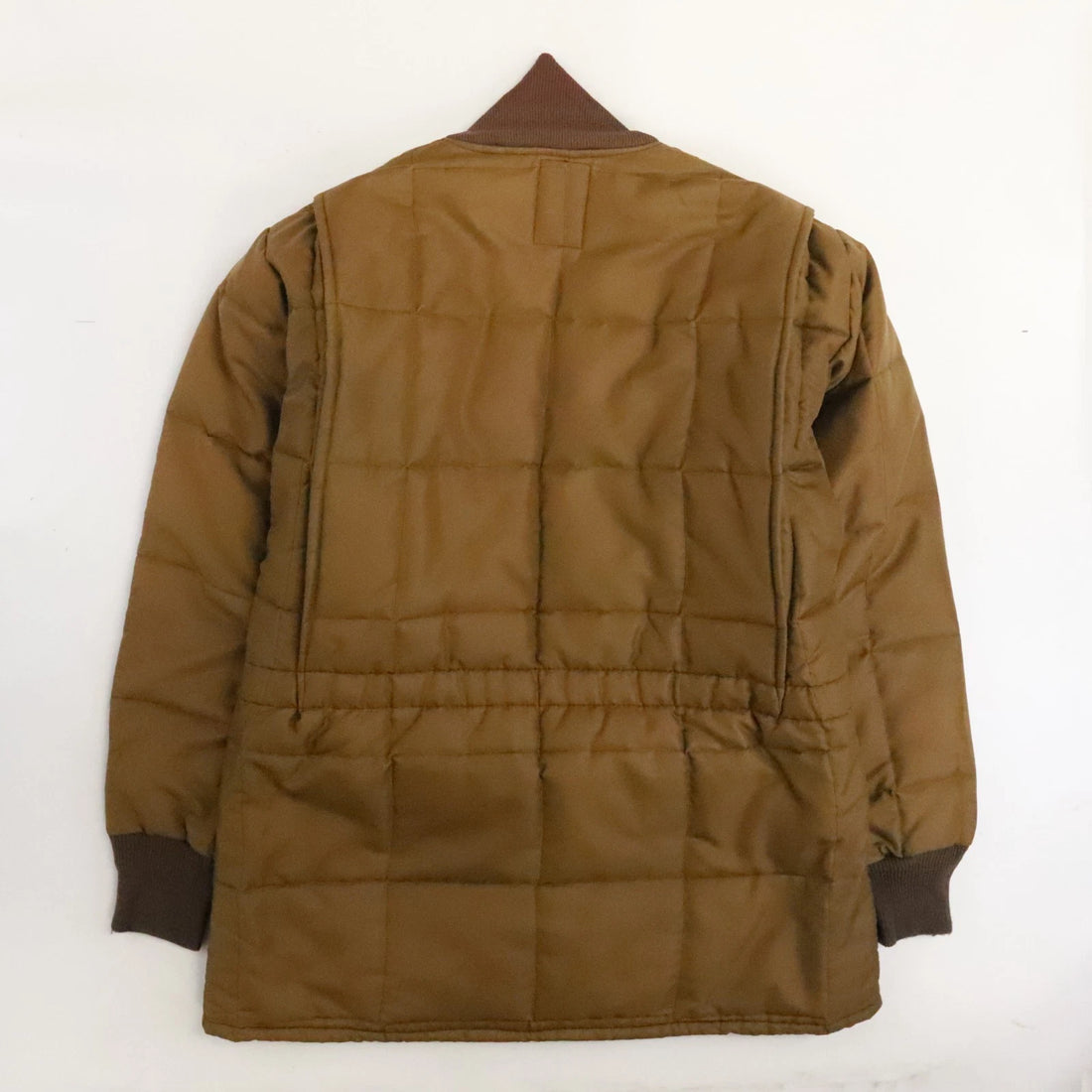 Vintage Bob Allen Quilted Coat Jacket Size Medium Brown