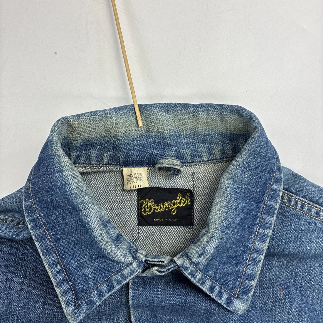 Vintage Wrangler Denim Trucker Jacket Size 44