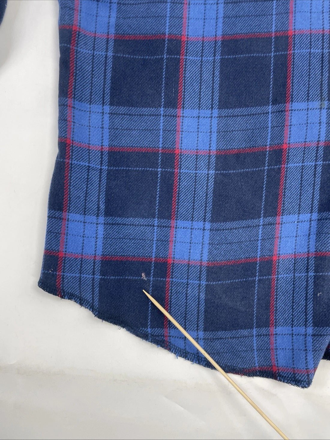 Vintage Wrangler Pearl Snap Shirt Size XL Blue Plaid