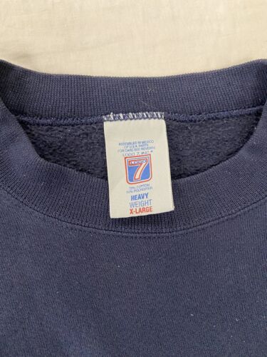 Vintage Dallas Cowboys Logo 7 Sweatshirt Crewneck Size XL Blue 90s NFL