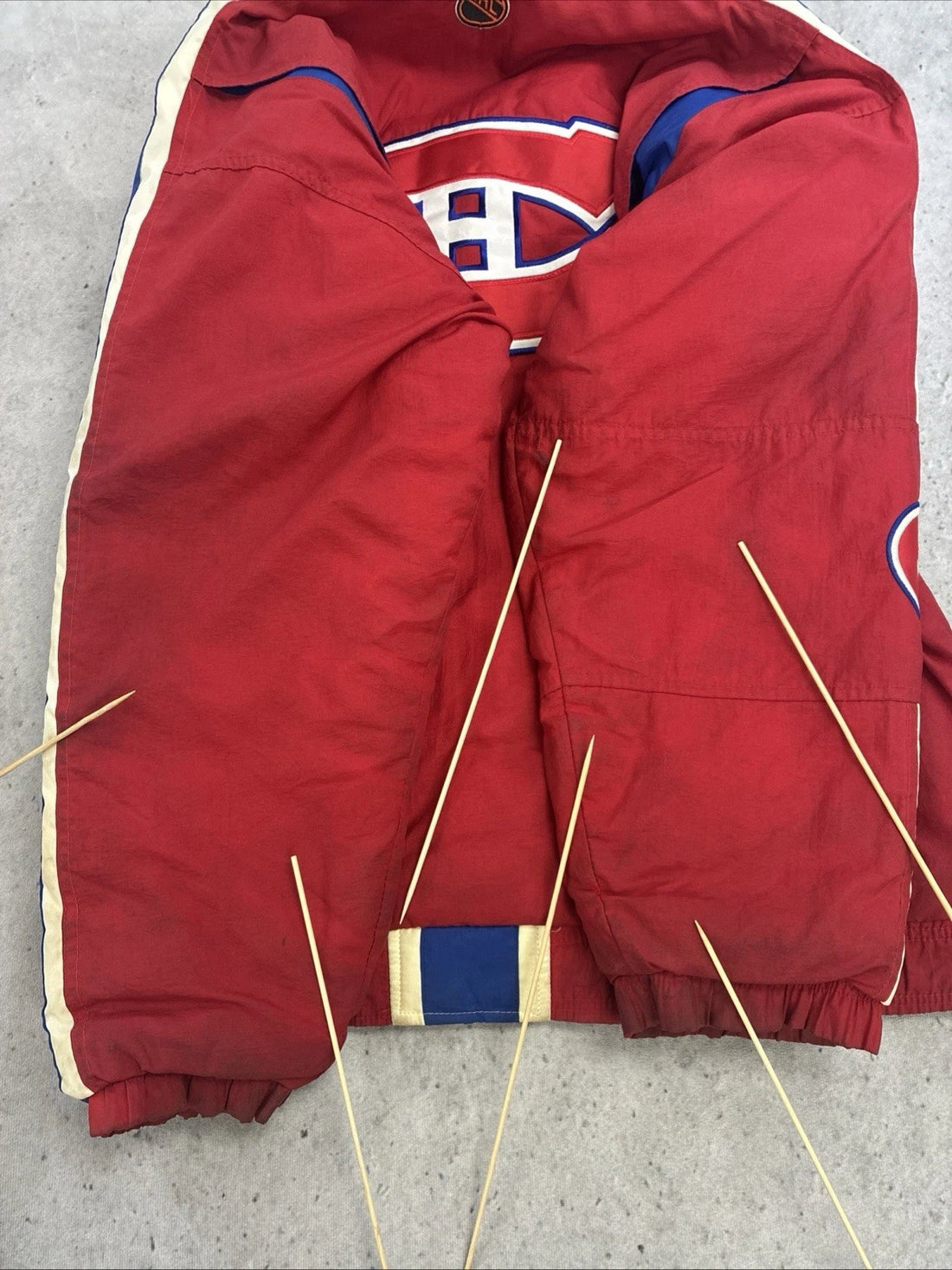 Vintage Montreal Canadiens Starter Puffer Jacket Size Large NHL