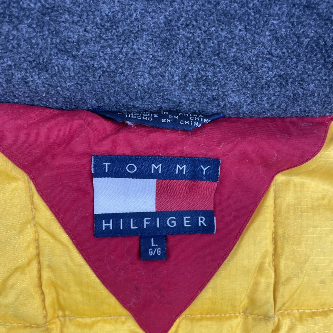 Vintage Tommy Hilfiger Parka Coat Jacket Size Large Insulated