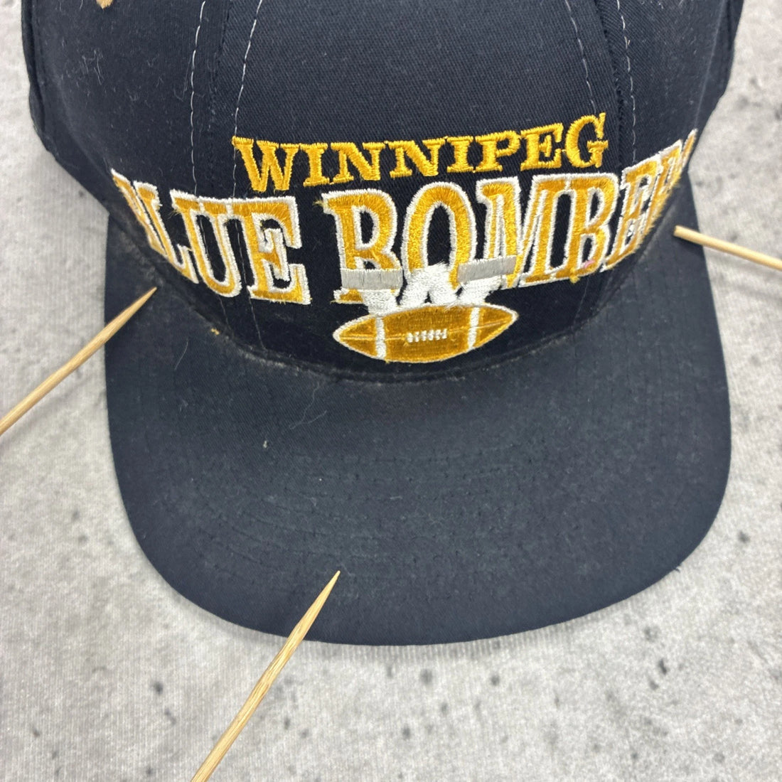 Vintage Winnipeg Blue Bombers Starter Snapback Hat OSFA 90s CFL