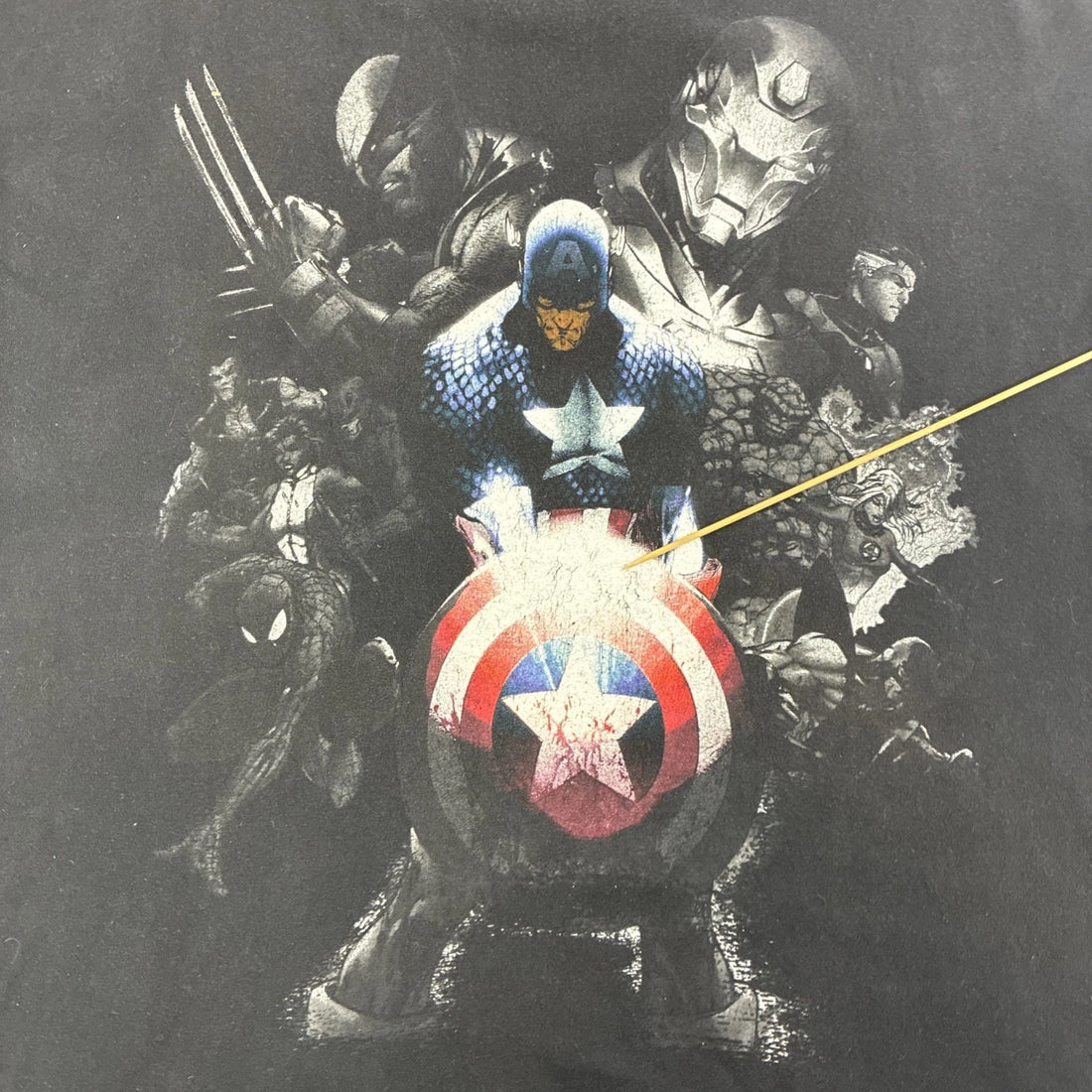 Captain America Marvel Mad Engine Comic T-Shirt Size 2XL