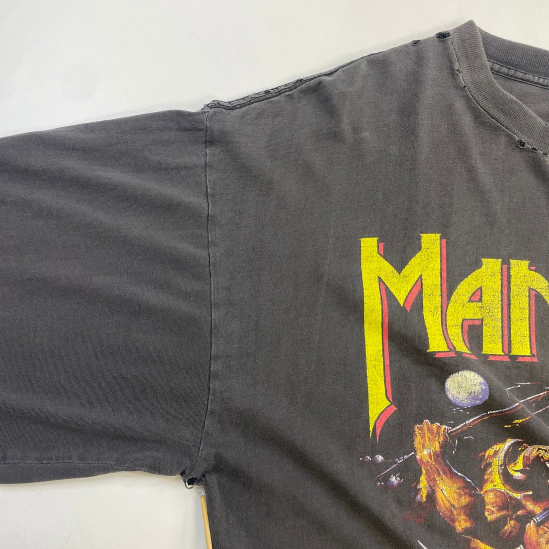 Vintage Manowar Hell On Stage Euro Tour T-Shirt XL Heavy Metal Distressed 1998