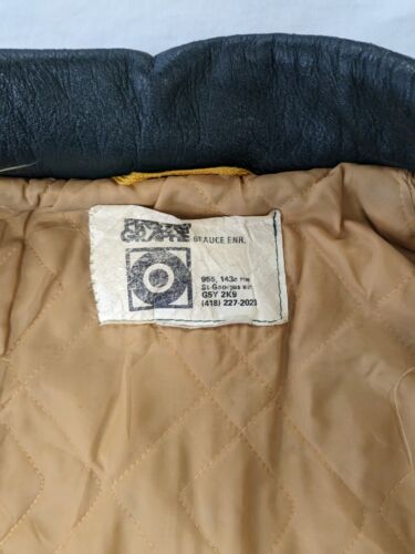 Vintage Football AAA Leather Wool Varsity Jacket Size XL Green