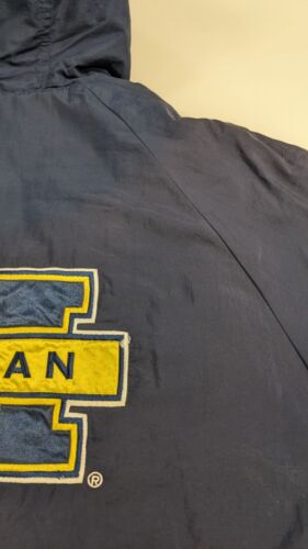 Vintage Michigan Wolverines Shark Tooth Logo Athletic Jacket Size Medium NCAA