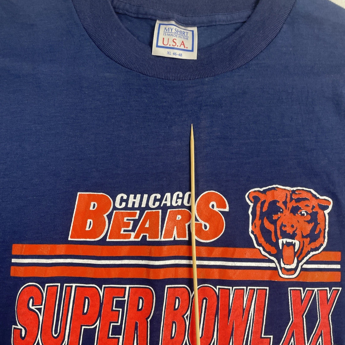 Vintage Chicago Bears Super Bowl XX T-Shirt Size XL 80s NFL