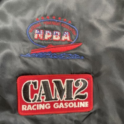 Vintage National Powerboat Association Racing Patch Bomber Jacket Large Medium