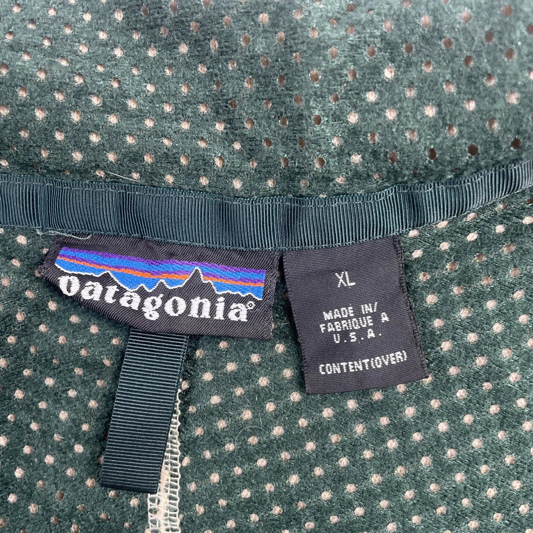 Vintage Patagonia Deep Pile Fleece Jacket Size XL Oatmeal 90s
