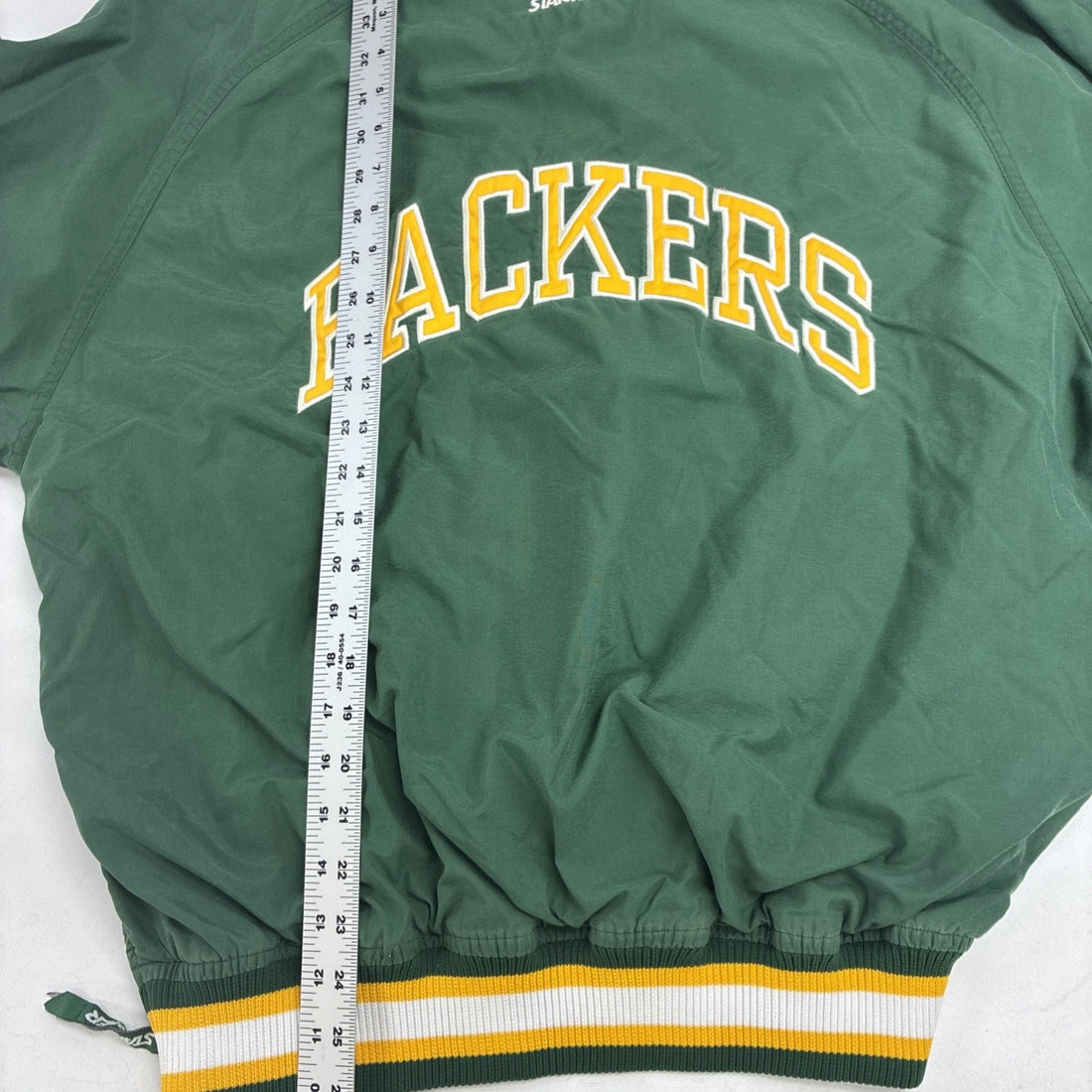 Vintage Green Bay Packers Starter Pullover Windbreaker Jacket Medium NFL