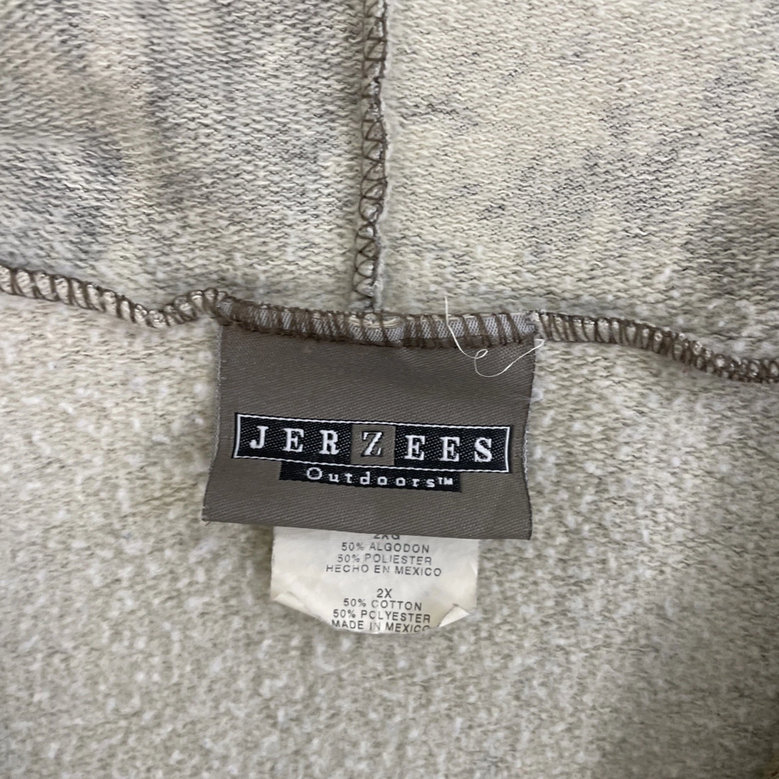 Mossy Oak Breakup Camo Full Zip Sweatshirt Hoodie Size 2XL