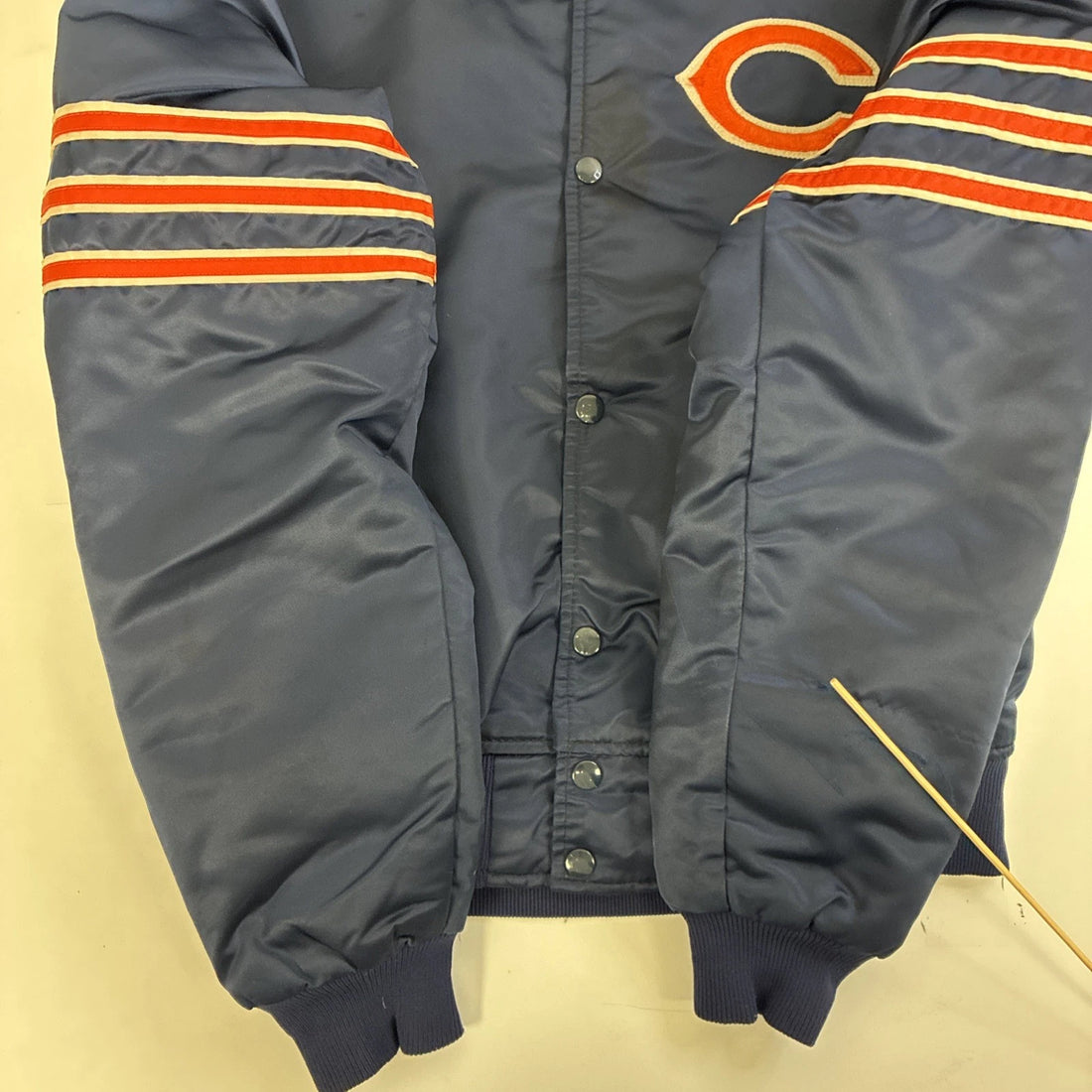 Vintage Chicago Bears Starter Satin Bomber Jacket Size Medium NFL