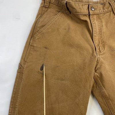 Carhartt Canvas Carpenter Work Pants Size 32 X 32 Brown