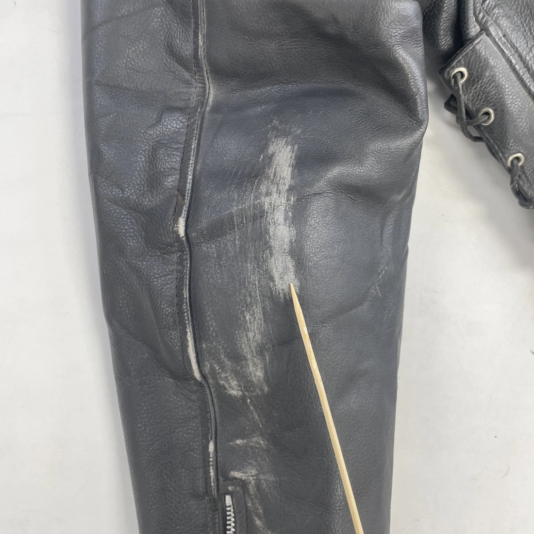 Interstate Leather Classic Motorcycle Jacket Size 44 Black