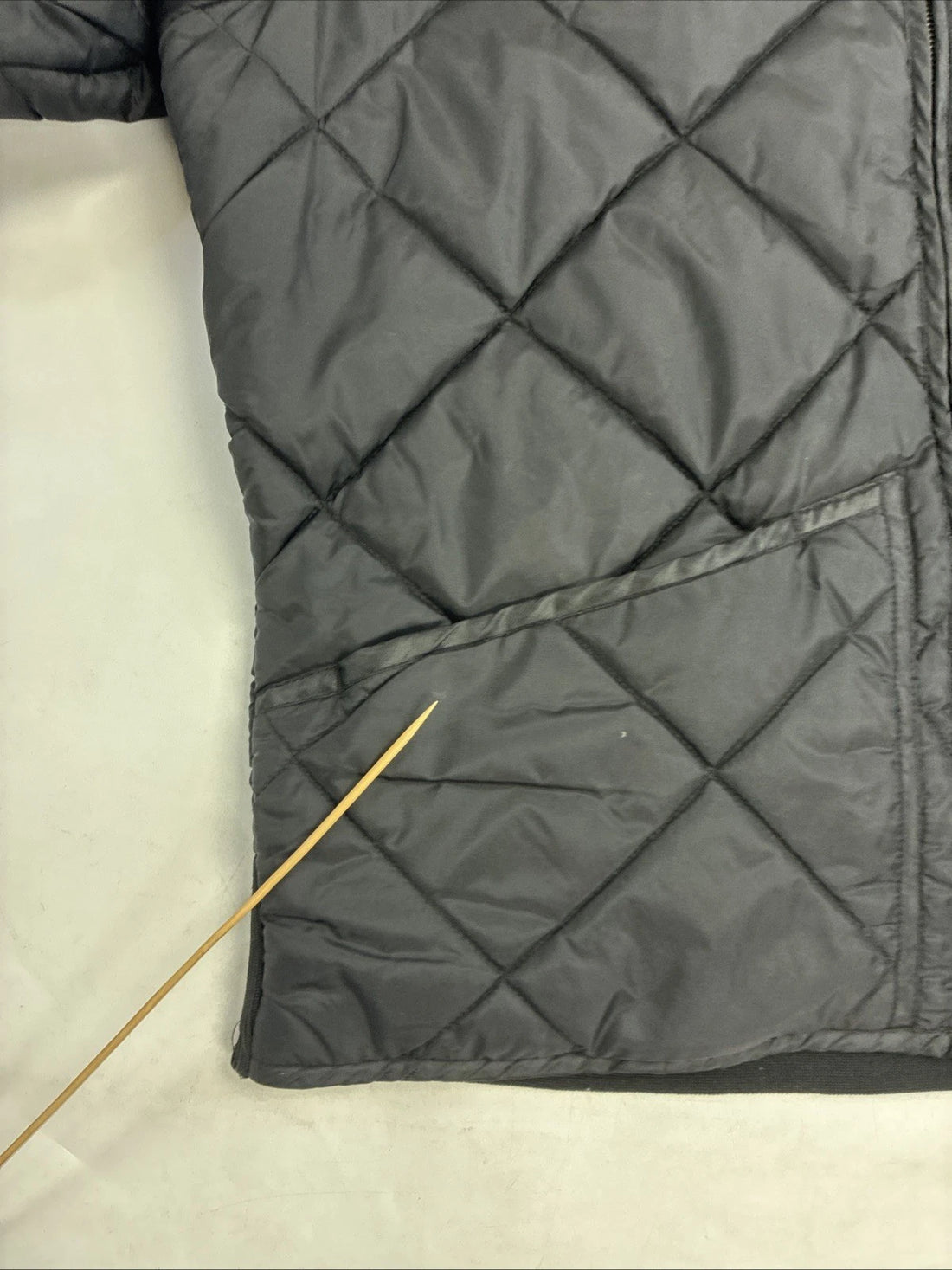 Dickies Quilted Bomber Work Jacket Size Medium Black