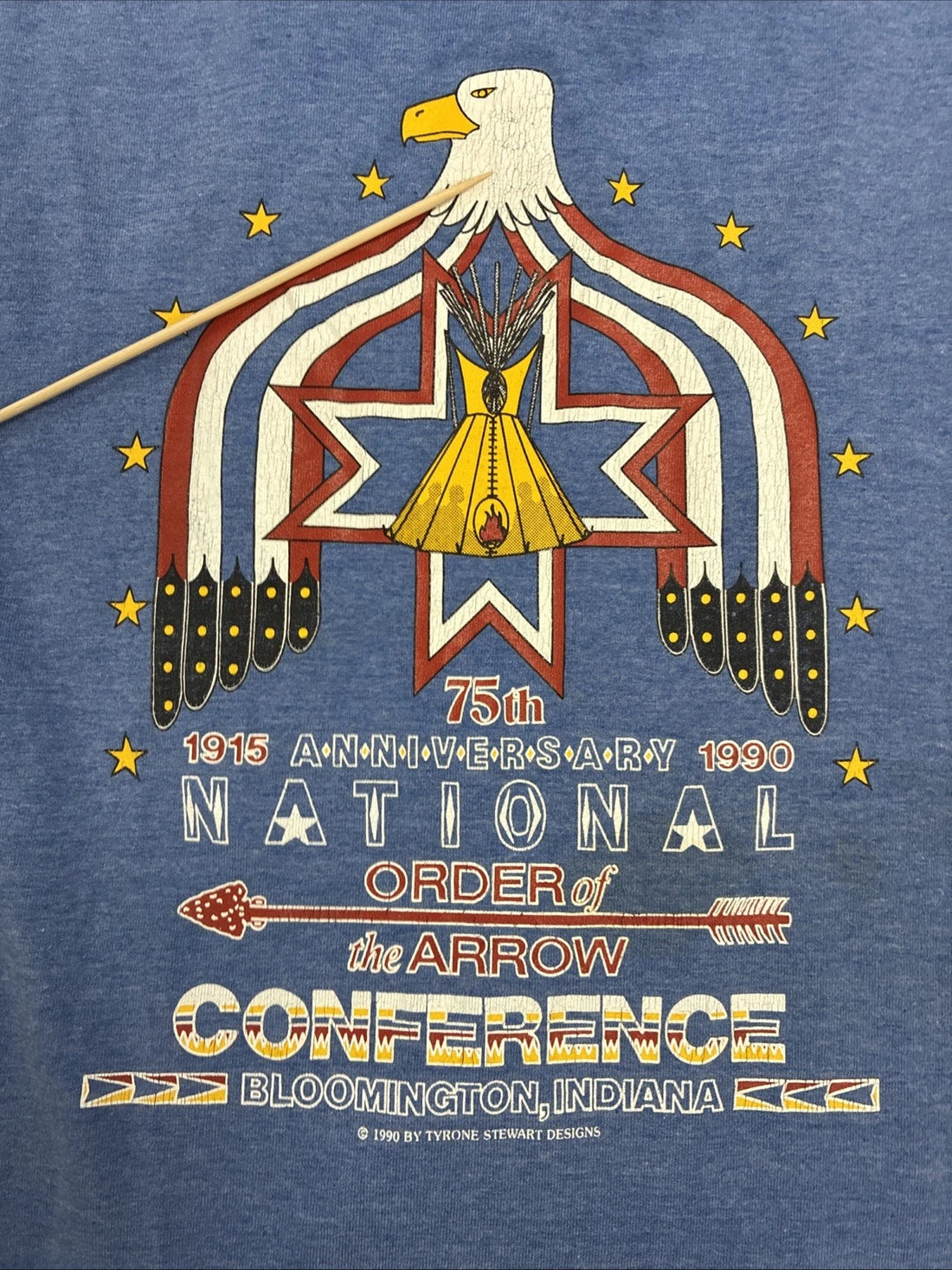 Vintage National Order Of The Arrow Conference 75th Anniversary T-Shirt XL 1990