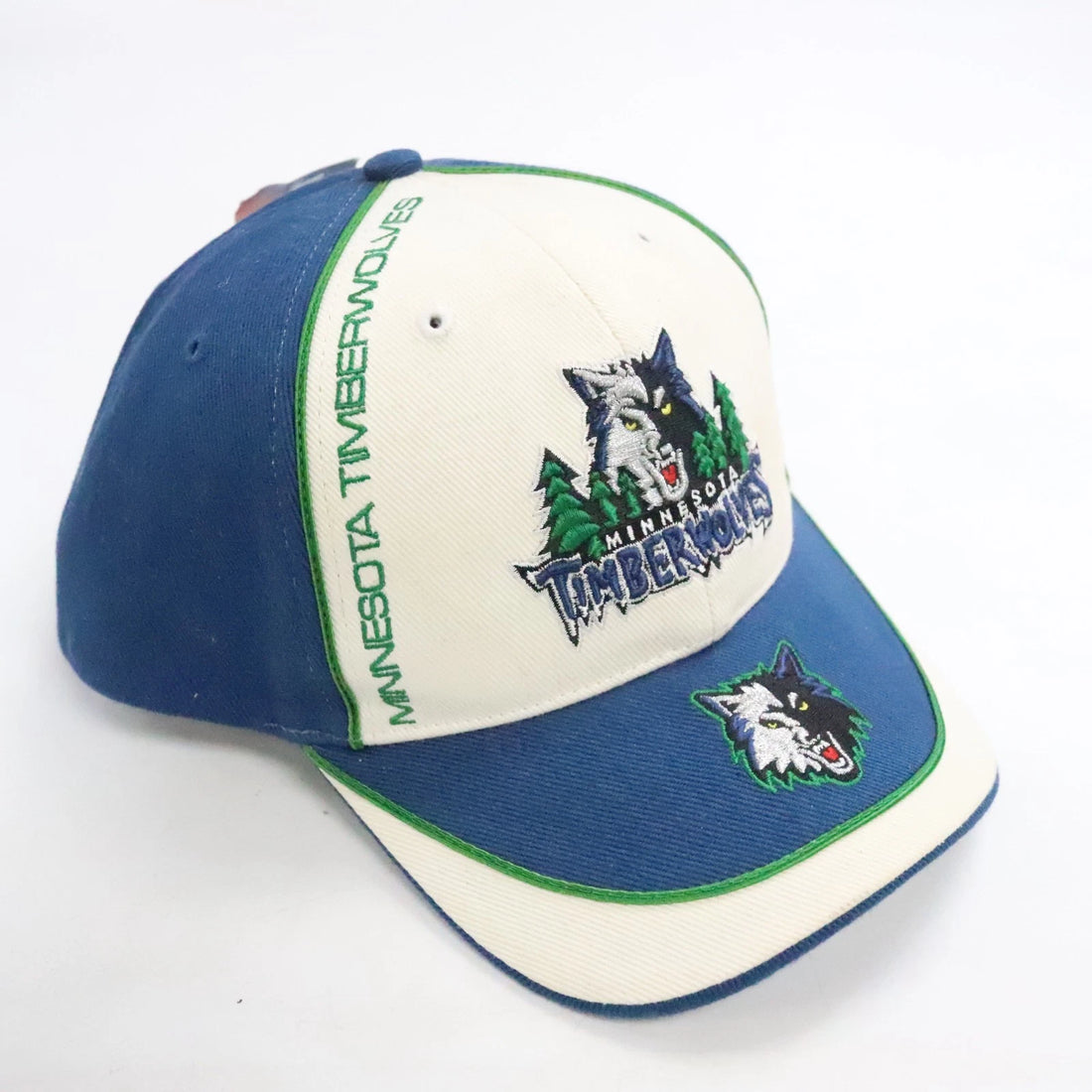 Vintage Minnesota Timberwolves Twins Enterprise Adjustable Hat Cap OSFA NBA NWT