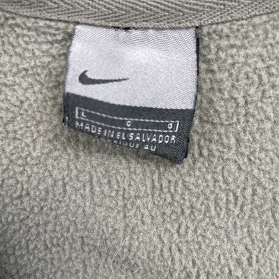 Vintage Nike 1/4 Zip Pullover Fleece Jacket Size Large Green