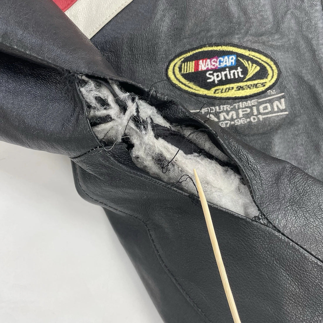 NASCAR Racing Leather Jacket Size Large Dupont