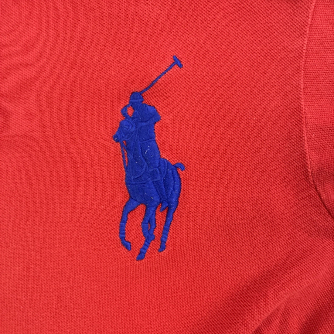 Polo Ralph Lauren Rugby Shirt Size Large Red Big Pony Long Sleeve