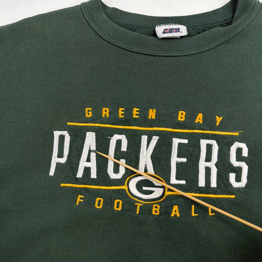 Vintage Green Bay Packers Sweatshirt Crewneck Size Large NFL