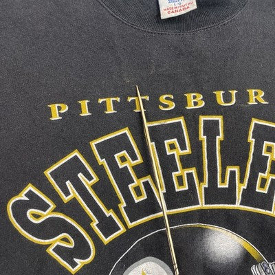 Vintage Pittsburgh Steelers Sweatshirt Crewneck Size Large 90s NFL