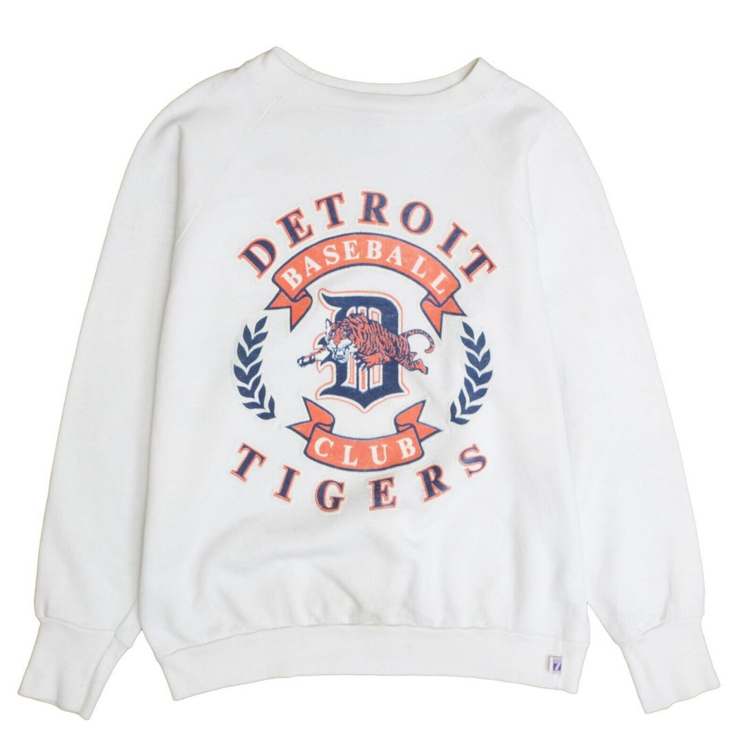 Vintage Detroit Tigers Logo 7 Sweatshirt Crewneck Size Large 80s 90s MLB