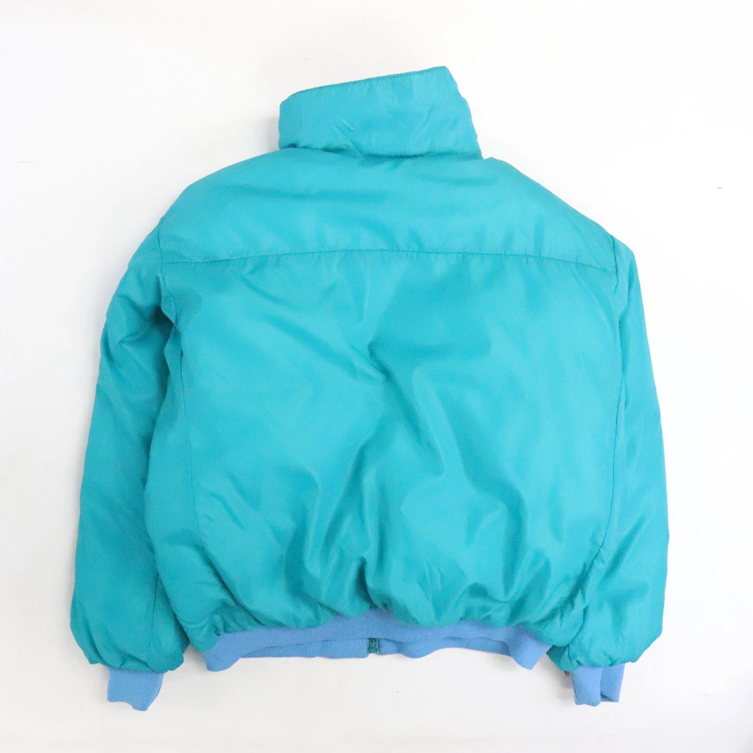 Vintage Columbia Puffer Bomber Jacket Womens Size XL Insulated Reversible