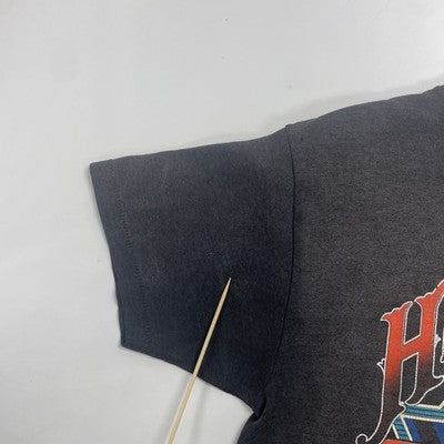 Vintage Harley Davidson 3D Emblem Hard Times Don't Last T-Shirt Medium 1991 90s