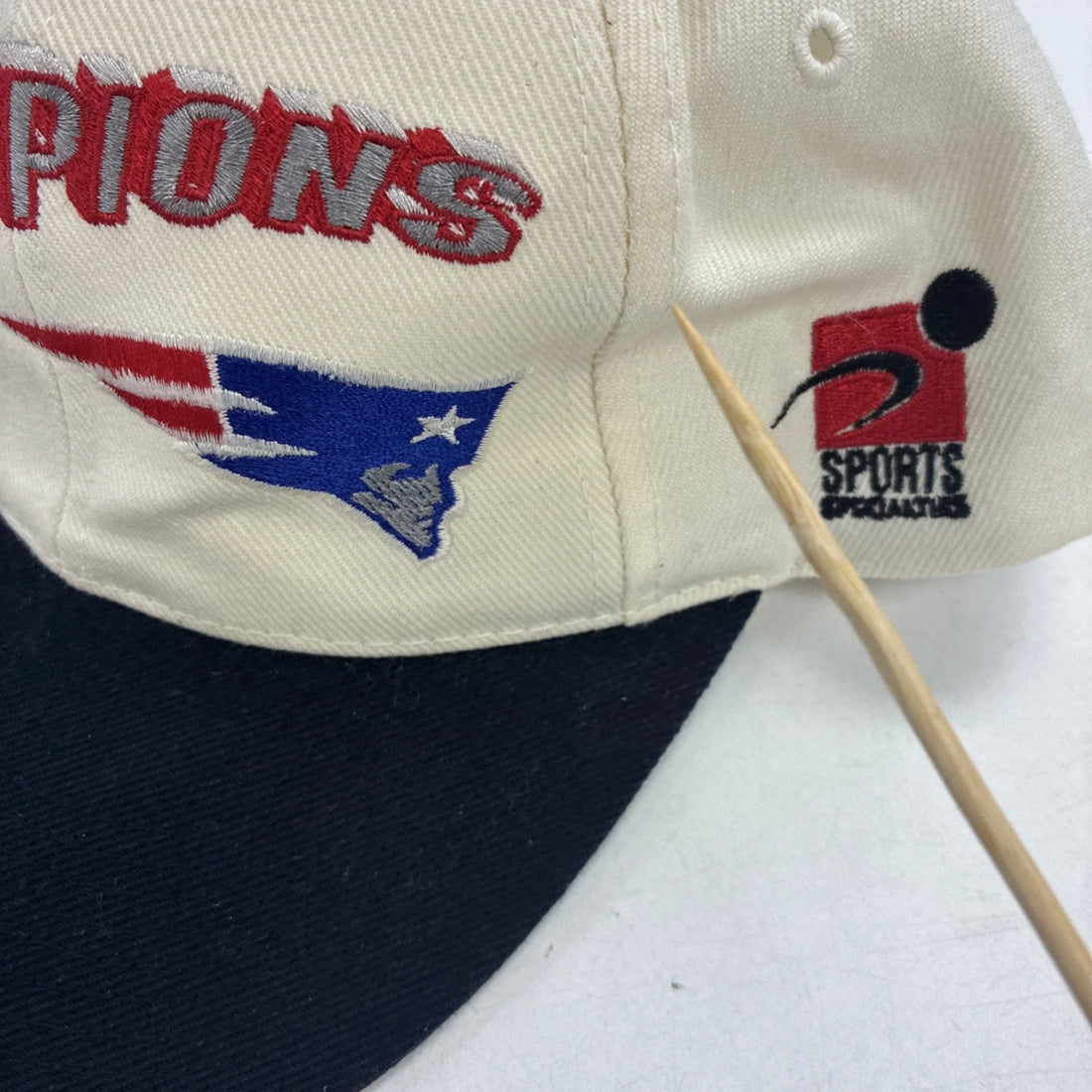 Vintage New England Patriots Wool Shadow Sports Specialties Snapback Hat 90s NFL